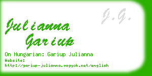 julianna gariup business card